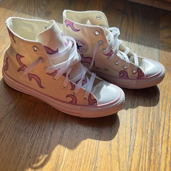 Converse all star chuck taylor pastel flame high tops - Picture 3 of 6